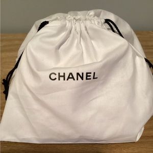 Chanel dust bag white